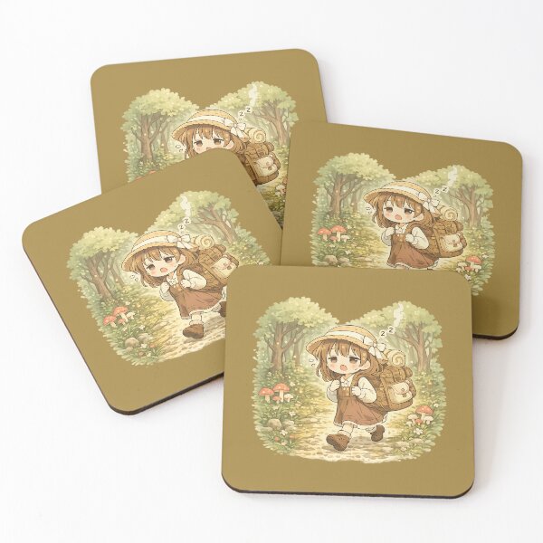Item preview, Sleepy Anime Adventure Girl Hiking Through Forest Cute Kawaii Travel Aesthetic Design designed and sold by Im-Ara.