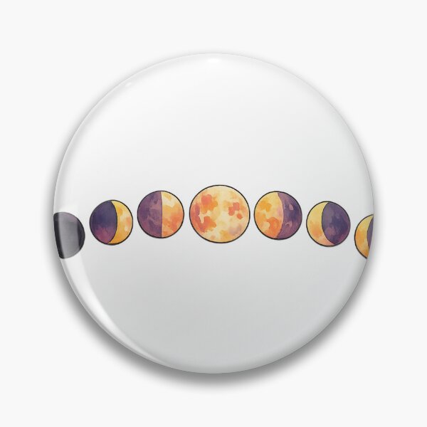 Item preview, Moon Phases in Warm Sunset Tones, Lunar Cycle designed and sold by eignvalue.