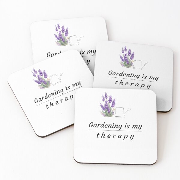 Item preview, Gardening Is My Therapy Lavender Flower Design designed and sold by PaniKoszulkaD.