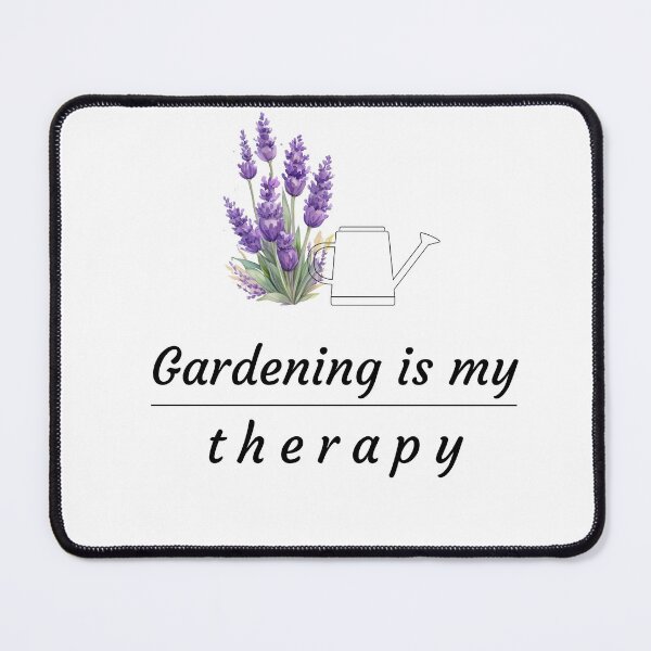 Item preview, Gardening Is My Therapy Lavender Flower Design designed and sold by PaniKoszulkaD.