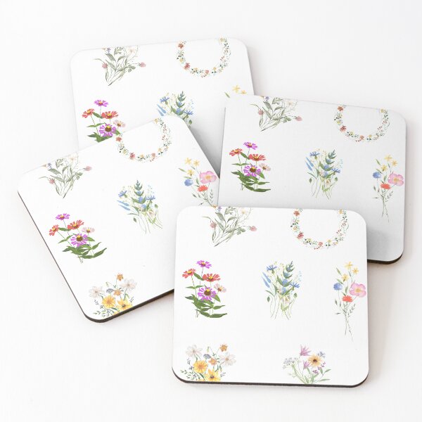 Item preview, boho wildflowers bouquet corner design designed and sold by SrumbleArt.