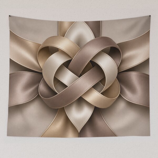 Item preview, Champagne Infinity Knot Abstract designed and sold by Bellassi.
