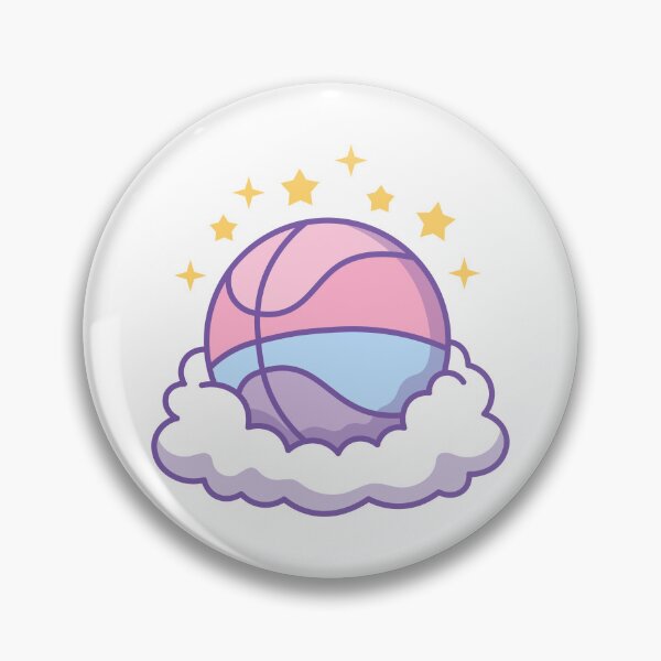 Item preview, Pastel Basketball Cloud | Cute Aesthetic Sports Design designed and sold by CloudiDesin.