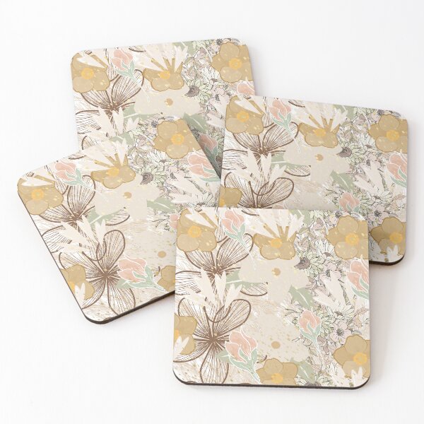 Item preview, Floral design in neutral colors designed and sold by Extremeallie.