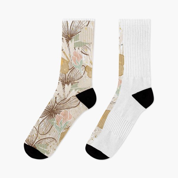 Item preview, Floral design in neutral colors designed and sold by Extremeallie.