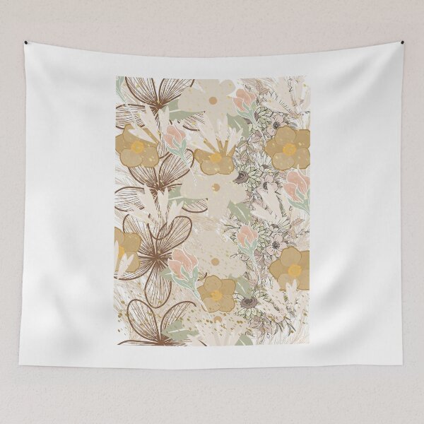 Item preview, Floral design in neutral colors designed and sold by Extremeallie.
