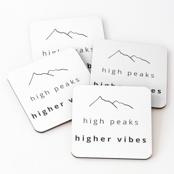 Item preview, High peaks higher vibes - Minimalist Mountain Nature Design designed and sold by PaniKoszulkaD.