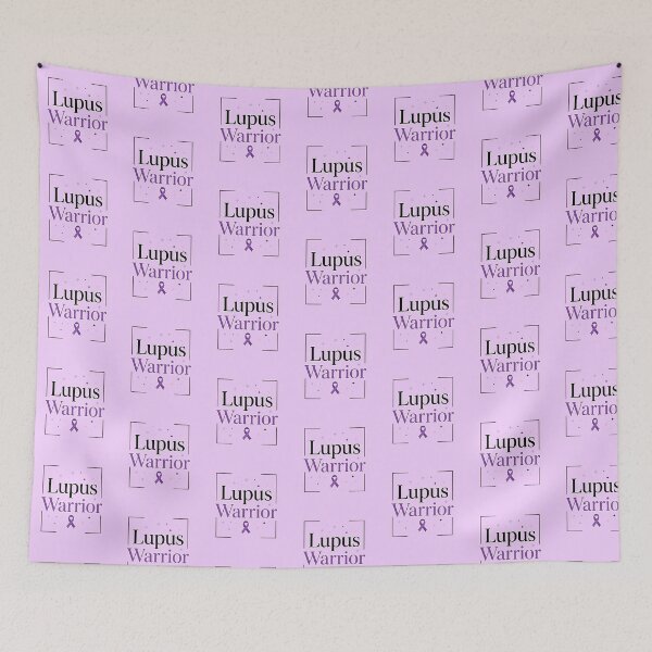 Item preview, Lupus Warrior Minimalist | Lupus Awareness Month Purple Ribbon | Chronic Illness Fighter designed and sold by Im-Ara.