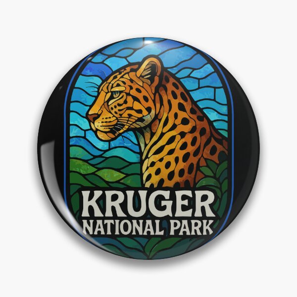 Item preview, Kruger National Park Leopard Stained Glass Travel designed and sold by TomFrontierArt.
