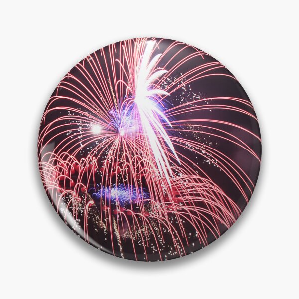 Item preview, Fireworks Burst Over Dark Sky, Long Exposure Celebration Night Display designed and sold by Nmallia.