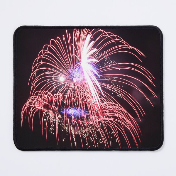 Item preview, Fireworks Burst Over Dark Sky, Long Exposure Celebration Night Display designed and sold by Nmallia.