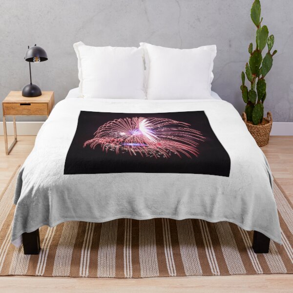 Item preview, Fireworks Burst Over Dark Sky, Long Exposure Celebration Night Display designed and sold by Nmallia.