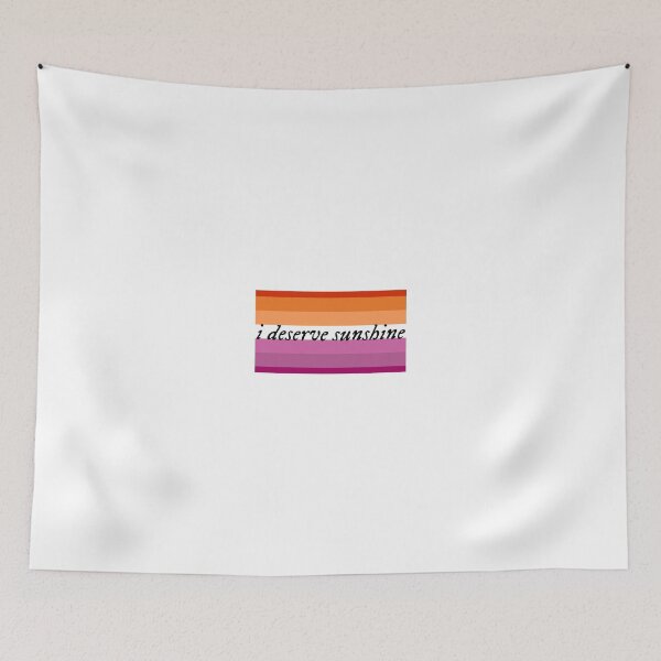 Item preview, I Deserve Sunshine - Lesbian Pride Flag - Heated Rivalry Quote - Pride Quote designed and sold by artistalways.