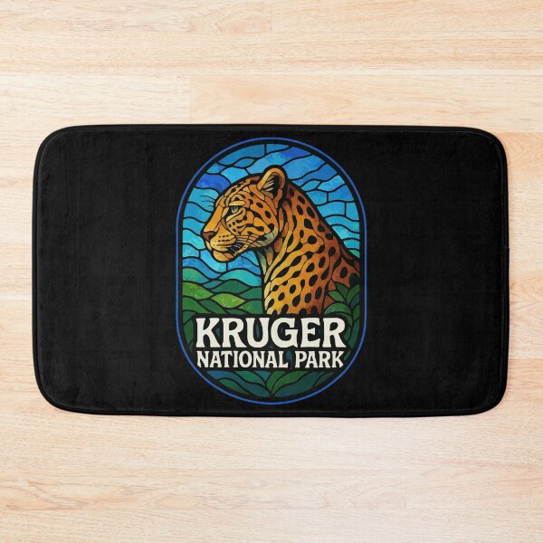 Item preview, Kruger National Park Leopard Stained Glass Travel designed and sold by TomFrontierArt.