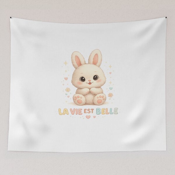 Item preview, Kawaii Bunny Life is Beautiful designed and sold by KM Design.