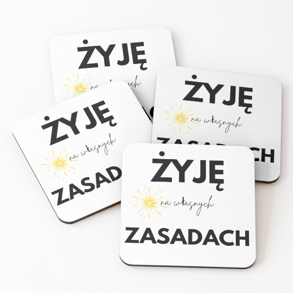 Item preview, Zyj na wlasnych zasadach - Polish Motivational Quote designed and sold by PaniKoszulkaD.