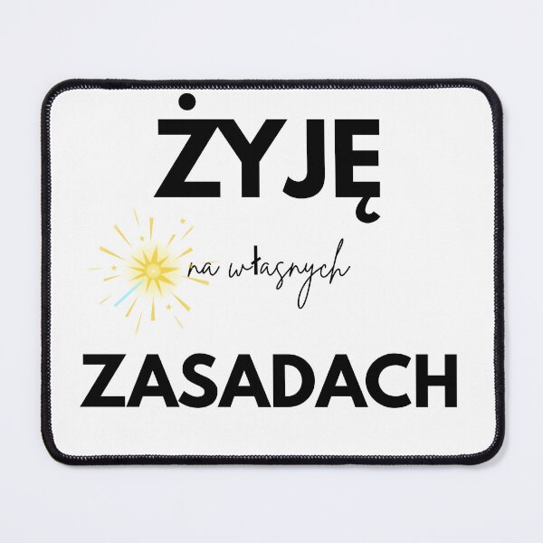 Item preview, Zyj na wlasnych zasadach - Polish Motivational Quote designed and sold by PaniKoszulkaD.