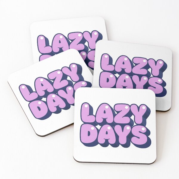 Item preview, Lazy Days Retro 70s Bubble Font Drop Shadow Typography designed and sold by Ortsas.