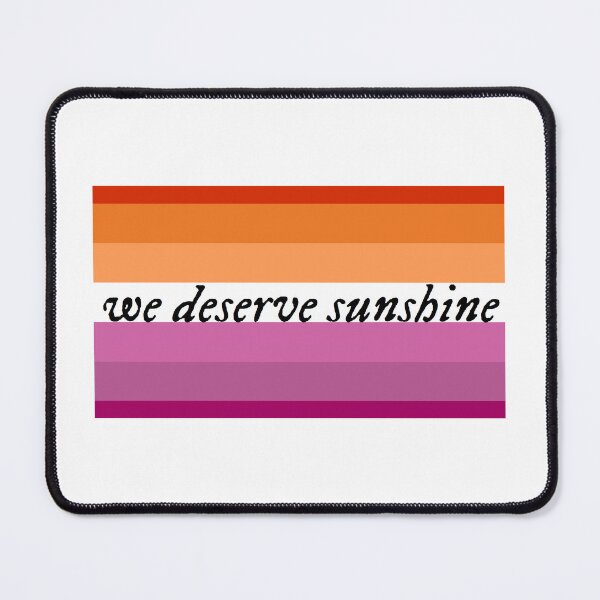 Item preview, We Deserve Sunshine - Lesbian Pride Flag - Heated Rivalry Quote - Pride Quote designed and sold by artistalways.