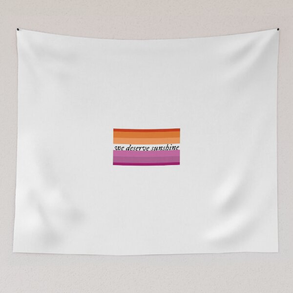Item preview, We Deserve Sunshine - Lesbian Pride Flag - Heated Rivalry Quote - Pride Quote designed and sold by artistalways.