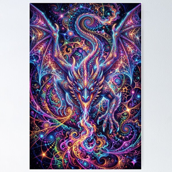 Item preview, Psychedelic Dragon designed and sold by Newstreams.