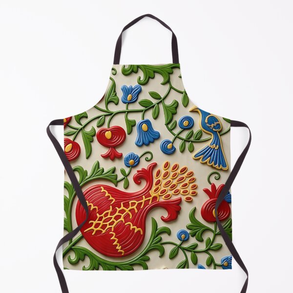Item preview, Suzani Pomegranate Uzbekistan Embroidery designed and sold by Vicky Brago-Mitchell®.