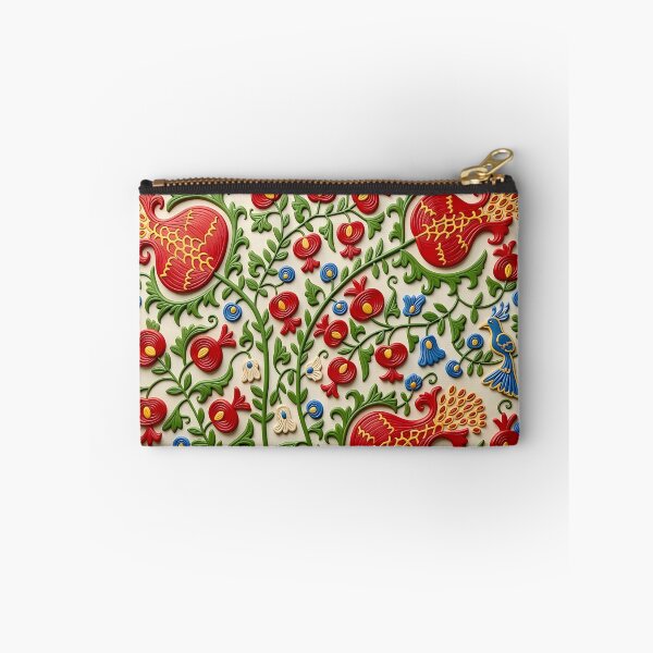 Item preview, Suzani Pomegranate Uzbekistan Embroidery designed and sold by Vicky Brago-Mitchell®.