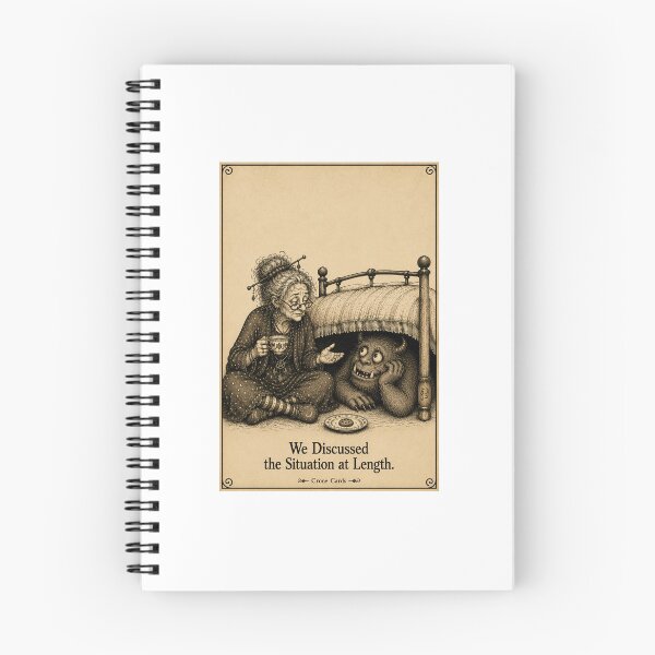 Item preview, Crone Cards - We Discussed the Situation at Length. designed and sold by Kay Mhor Studio.