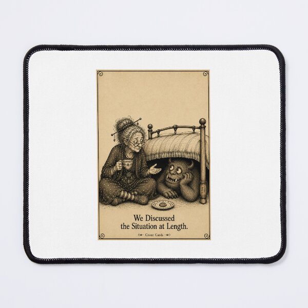 Item preview, Crone Cards - We Discussed the Situation at Length. designed and sold by Kay Mhor Studio.