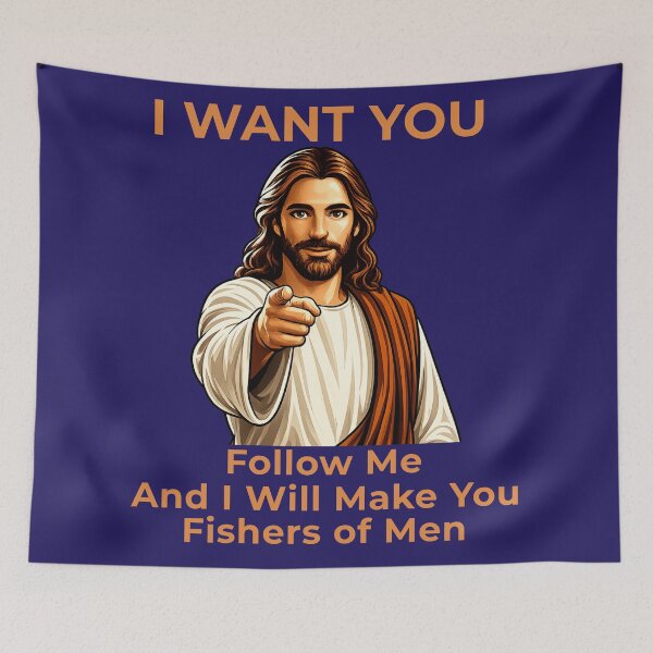 Item preview, Follow Me and I Will Make You Fishers of Men Christian designed and sold by TheBibleStop.