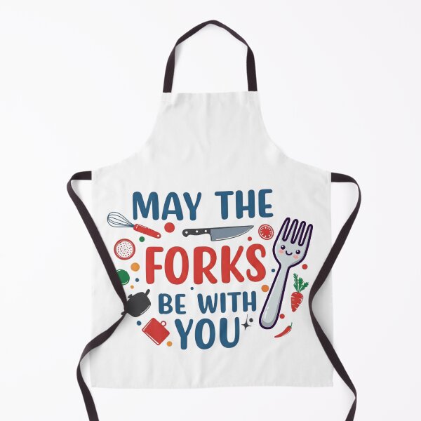 Item preview, May The Forks Be With You Cute Cooking Pun Graphic designed and sold by DesignsCreative.