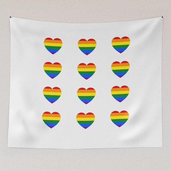 Item preview, LGBTQ hearts designed and sold by Tillscreativ.