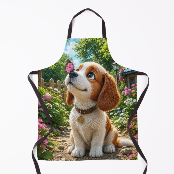 Item preview, Curious Puppy and Butterfly Garden designed and sold by Rohan132.