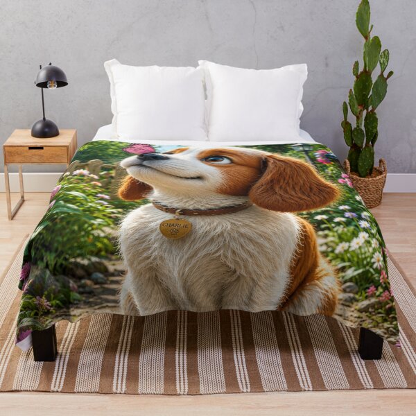 Item preview, Curious Puppy and Butterfly Garden designed and sold by Rohan132.