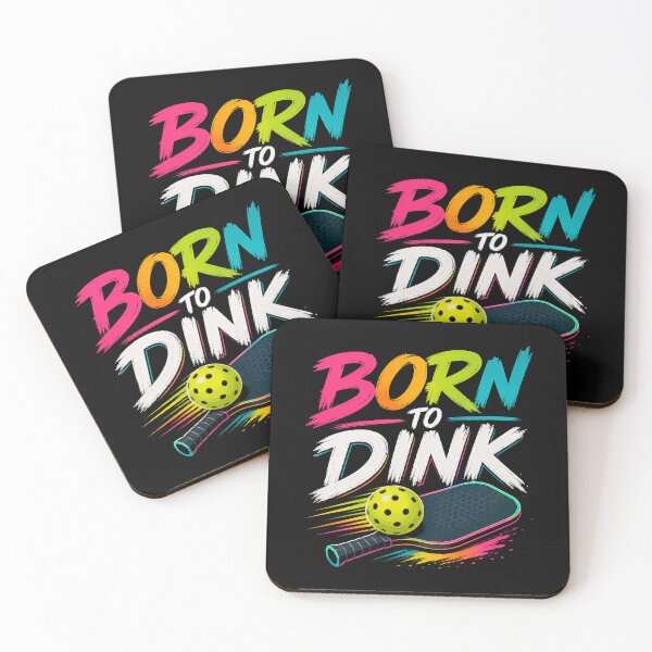 Item preview, Born To Dink Pickleball Retro Design designed and sold by Rally Ink Designs.