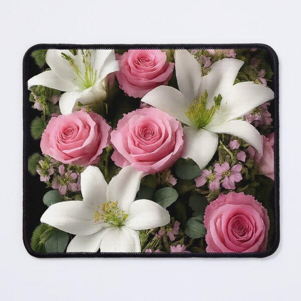 Item preview, Elegant Roses & Lilies Bouquet designed and sold by NaphDesigns.