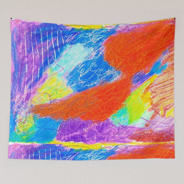 Item preview, abstract in orange designed and sold by Tereza Pilar  Art.