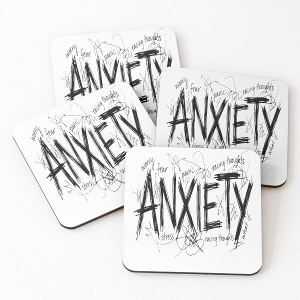 Item preview, Anxiety Scribble Mental Health Awareness designed and sold by Groovy Looks.