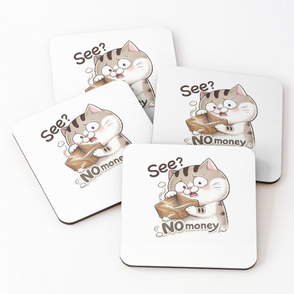 Item preview, No Money Sad Cat Meme designed and sold by myJPEG.