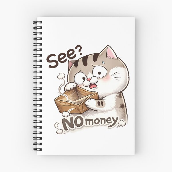 Item preview, No Money Sad Cat Meme designed and sold by myJPEG.