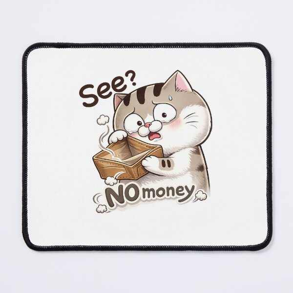 Item preview, No Money Sad Cat Meme designed and sold by myJPEG.