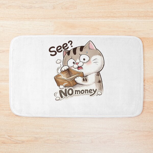 Item preview, No Money Sad Cat Meme designed and sold by myJPEG.