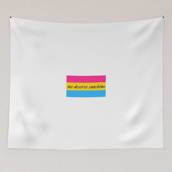 Item preview, We Deserve Sunshine - Pansexual Pride Flag - Heated Rivalry Quote - Pride Quote designed and sold by artistalways.