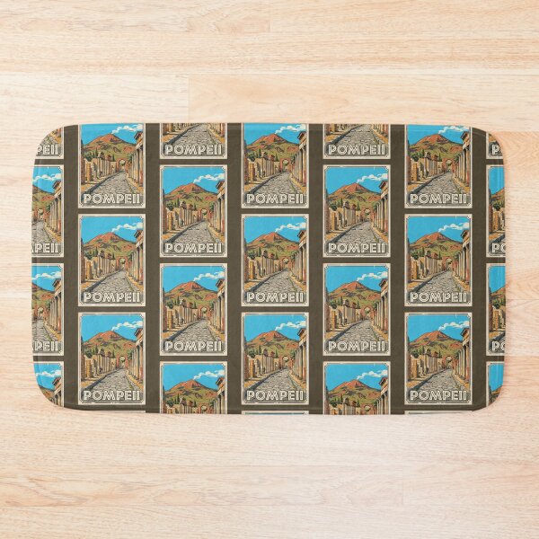 Item preview, Pompeii Italy Vintage Travel Poster Mount Vesuvius designed and sold by RetroRewind Studio.