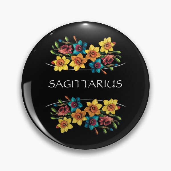 Item preview, Sagittarius Birth Flower Zodiac Floral Design designed and sold by TeeGals.