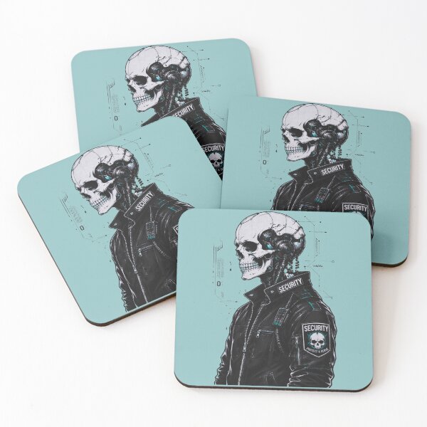 Item preview, Cyberpunk Skull Security Guard — Unit 01 Protect & Serve designed and sold by RAYBIL.