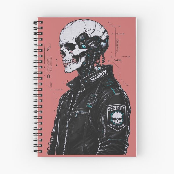 Item preview, Cyberpunk Skull Security Guard — Unit 01 Protect & Serve designed and sold by RAYBIL.