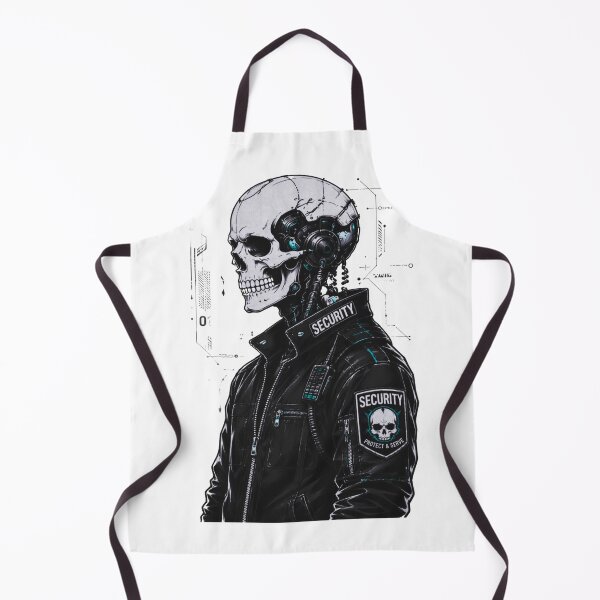 Item preview, Cyberpunk Skull Security Guard — Unit 01 Protect & Serve designed and sold by RAYBIL.