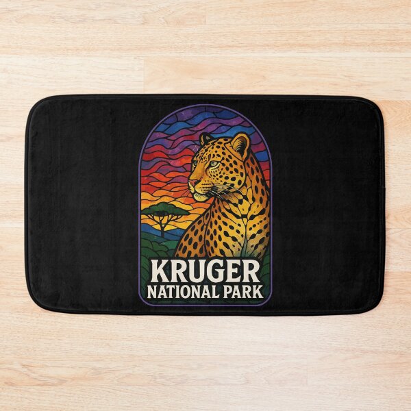 Item preview, Kruger National Park Leopard Stained Glass Art designed and sold by TomFrontierArt.