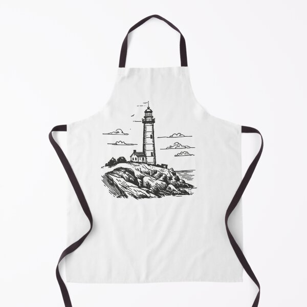 Item preview, Vintage Nautical Lighthouse on Rocky Cliffs designed and sold by SOUFIANE1991.